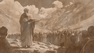 Moses gathers all of Israel